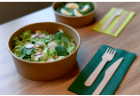 Salatschale aus Pappe rund