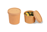 Membrandeckel aus Pappe zu Suppenbecher