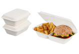 Menübox aus Bagasse mit Deckel