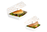 Burger-Box aus Karton «FRISCH & fein»