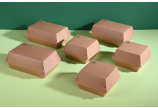 Burger-Verpackung aus Karton braun 