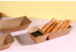 nachhaltige, unbedruckte Snacktrays sind ideal für Ihre Gastronomie geeignet 
