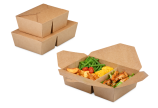 Mitnahmebox eckig braun 2-geteilt PREMIUM