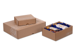 Geschenkschachtel mit Stülpdeckel & floralem Muster