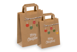Weihnachtstragetasche «Zweig mit Kugeln»