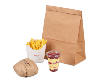 Lunchtüte aus Kraftpapier