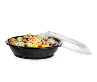 Salatschale aus rPET LIGHT rund & Deckel