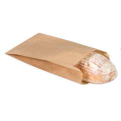 Papierfaltenbeutel braun