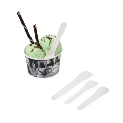 Eislöffel aus Zellstoff