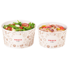 Salatschale aus Karton «FRISCH & fein»