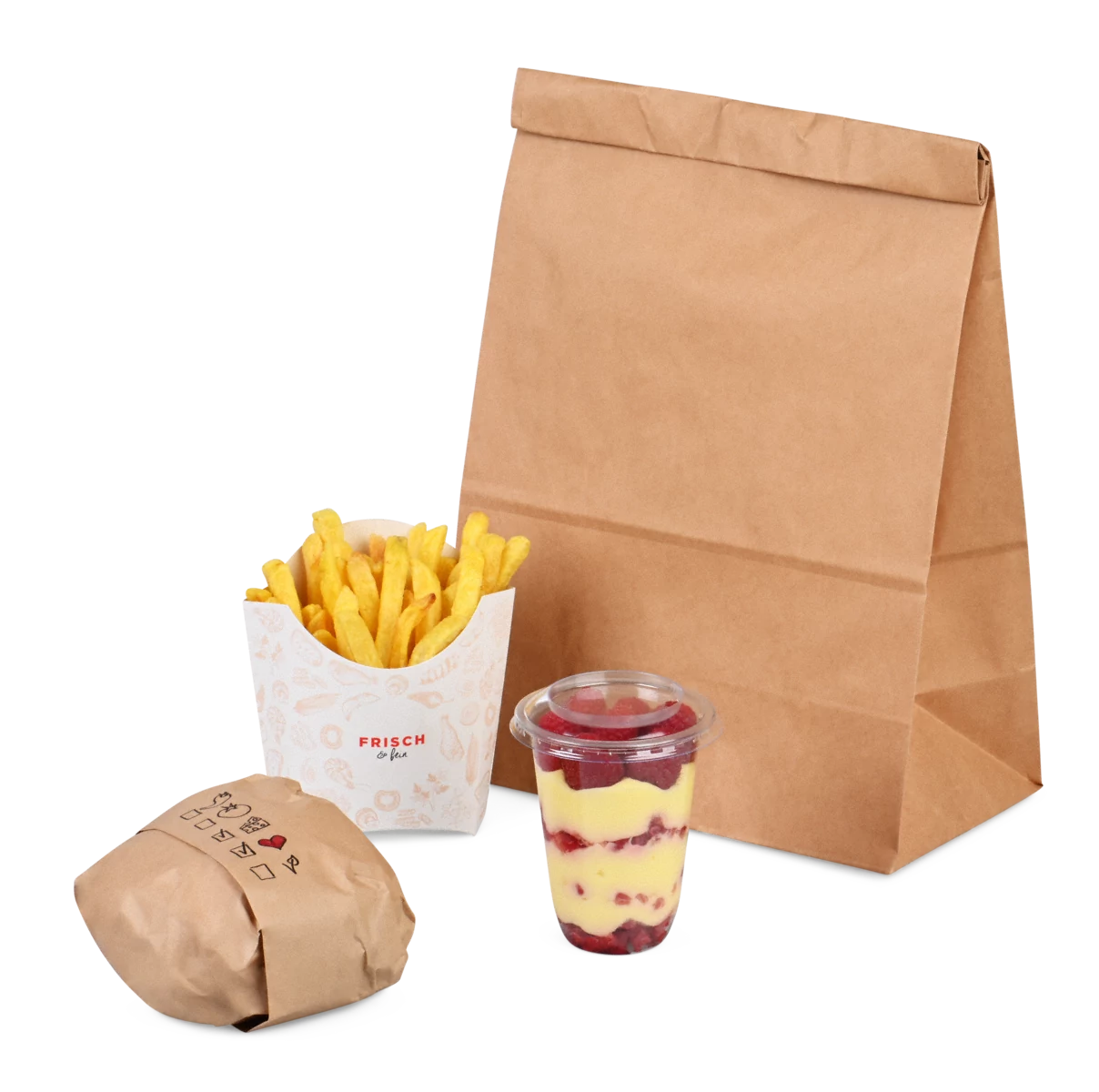 Lunchtüte aus Kraftpapier