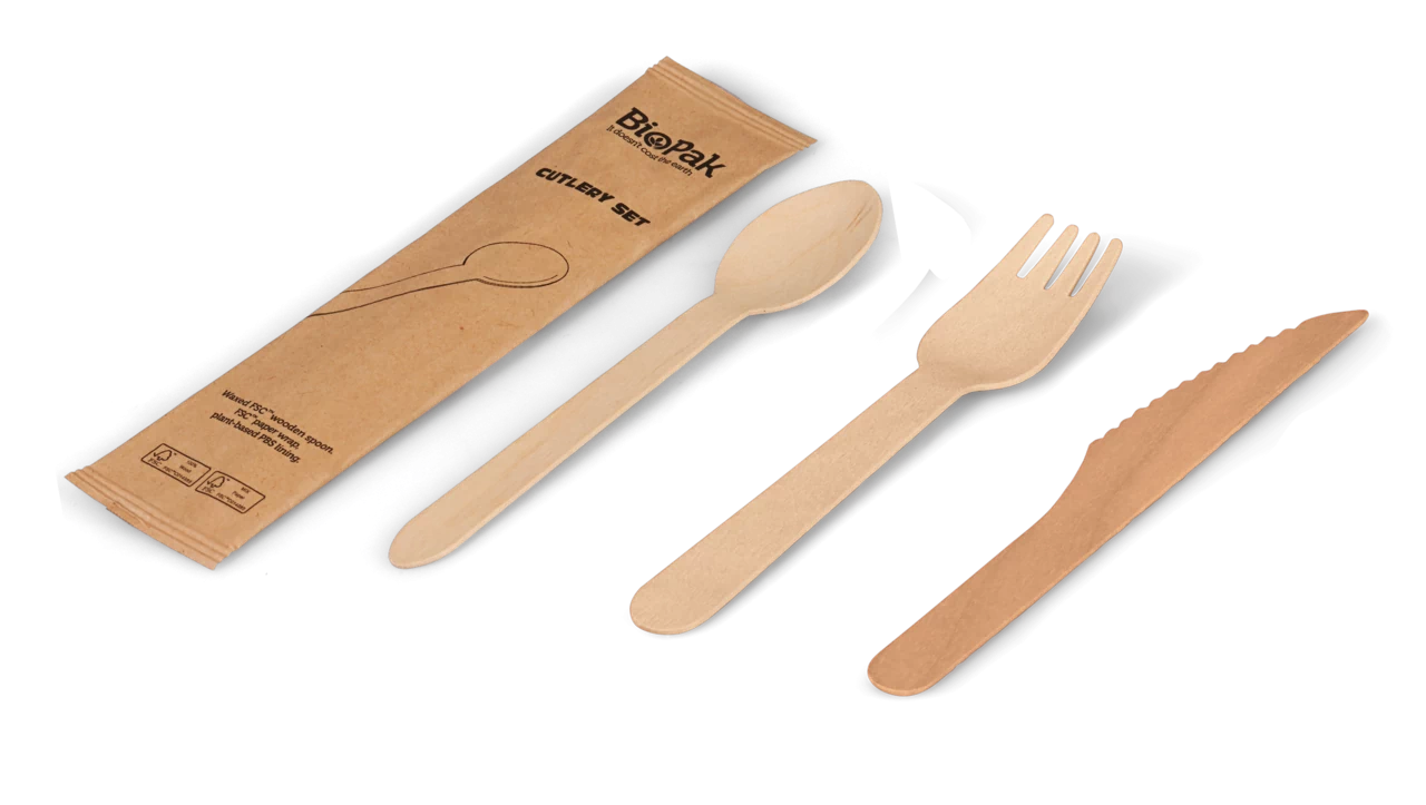 Besteck aus Holz gewachst