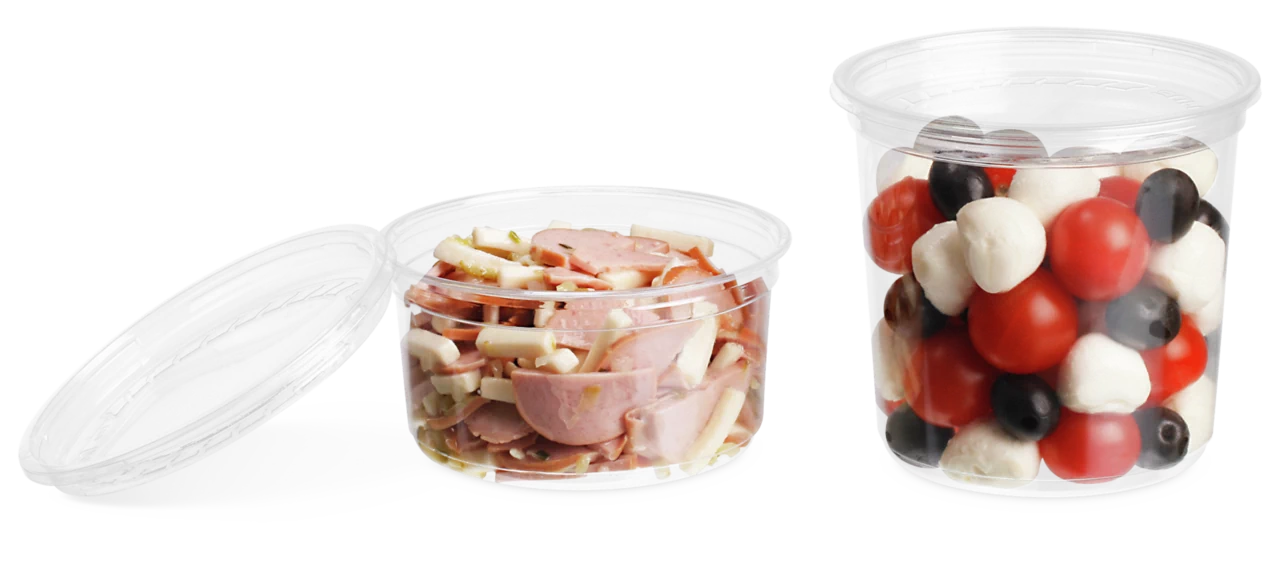 Gourmet-Runddose aus rPET & Deckel