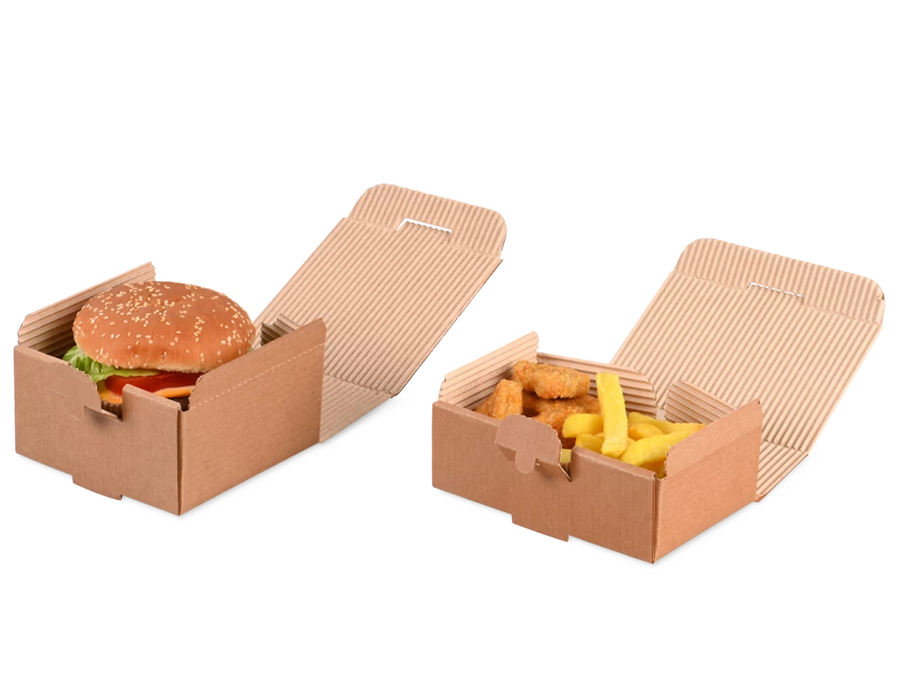 Take-away Kartonbox gewellt