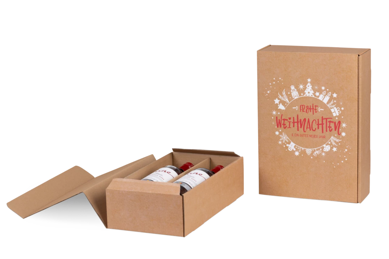 Flaschen-Geschenkkarton CHRISTMAS JOY