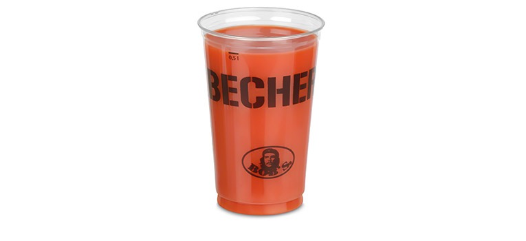 Individuell bedruckter Getr&auml;nkebecher von BOB's
