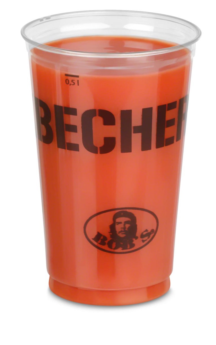 Individuell bedruckter Getr&auml;nkebecher von BOB's