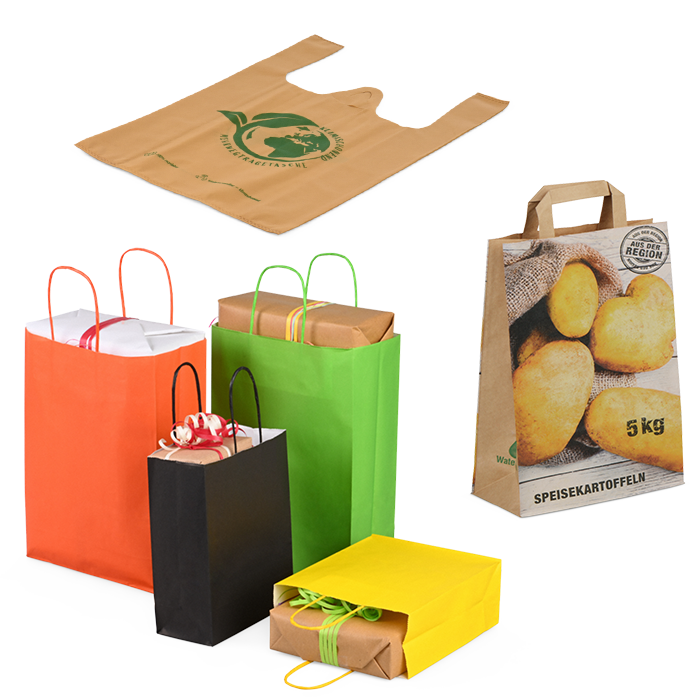 verschiedene Tragetaschen