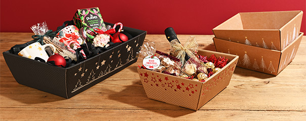 Weihnachtliche Geschenkkörbe