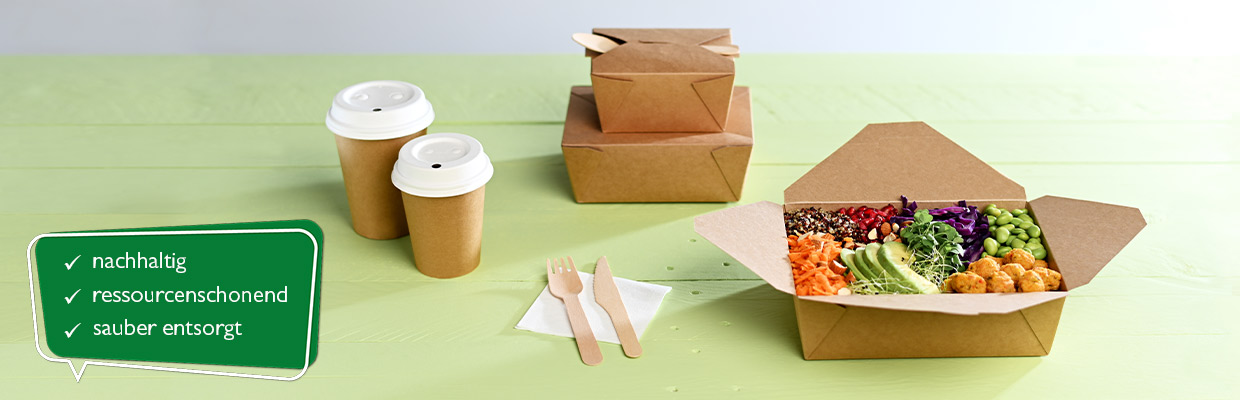 Nachhaltige Verpackungen für Take-away
