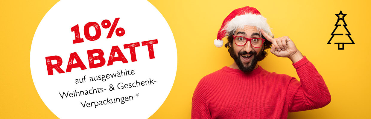 Banner zur Weihnachtsaktion von RAUSCH